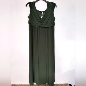 New Green Sleeveless Dress / Size XL Petite